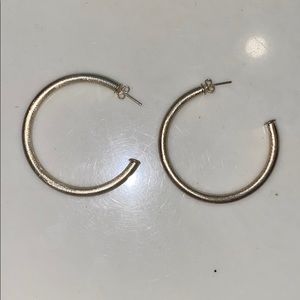 gold shelia fajl silver hoops